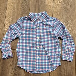 Vineyard Vines Boys Performance Plaid Button-Down Shirt - size 3T